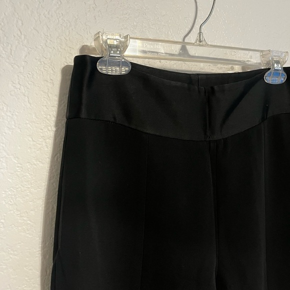 Jonathan Simkhai Ariah Front Split Hem Pants Black 8 - Picture 7 of 11